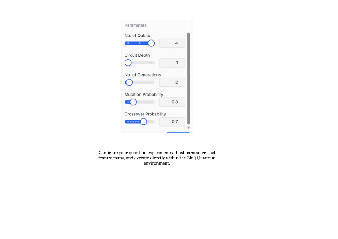 Evolutionary Hyperparameters configuration panel