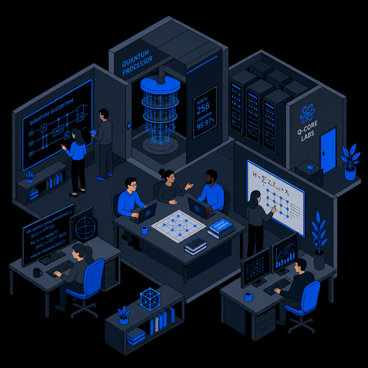 How to Organize a Quantum Working Group Inside a Large Company